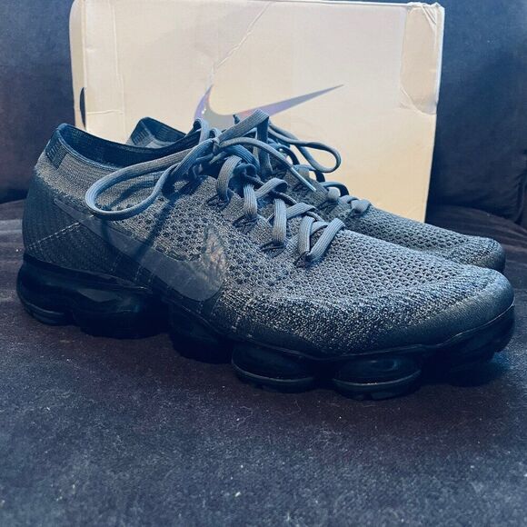 Nike Air VaporMax Midnight Fog Grey Running Shoes 849557-009 Mens 10 Womens 11.5 - Picture 6 of 16